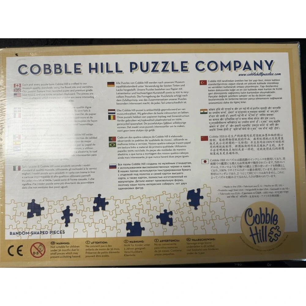 Cobble Hill French Village 1000 Piece Puzzle #80079 (Poster Included) New Sealed